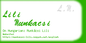 lili munkacsi business card