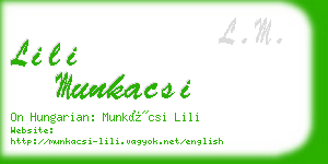 lili munkacsi business card